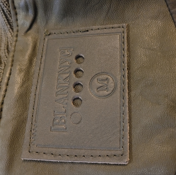 Blank NYC faux leather jacket cardigan - Picture 3 of 4